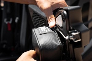 Polaris RZR Turbo S Knee Pads - Driver and Passenger Side - PRP Seats - With Door Speakers - Black - `14-`23